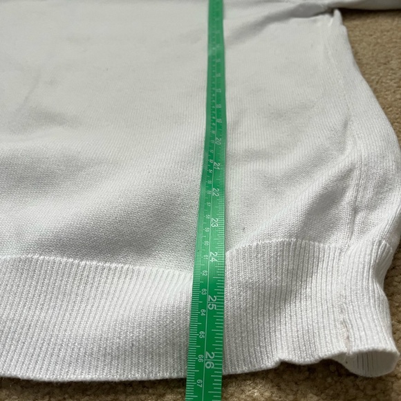 White Express V-Neck Sweater - Medium - Picture 2 of 5